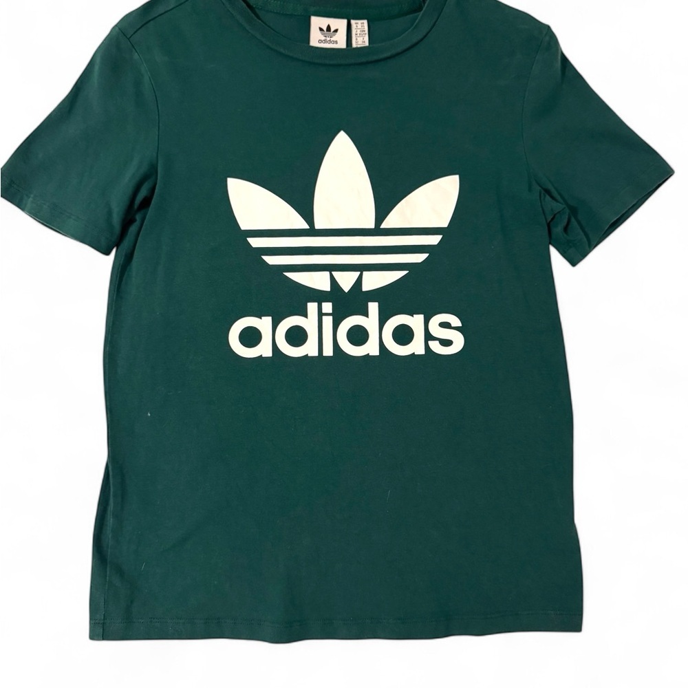 Adidas Dark Green Tee with Logo